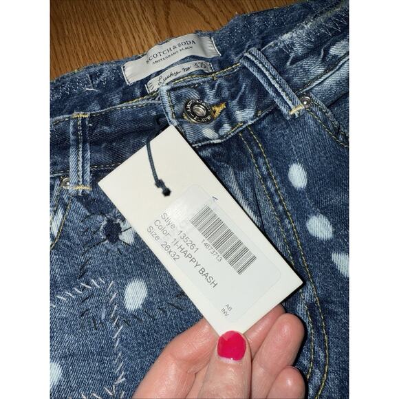 NWT Scotch & Soda Bandit Slim Tapered Boyfriend Jeans Size 26 Boho Hippie Fairy - Picture 4 of 9